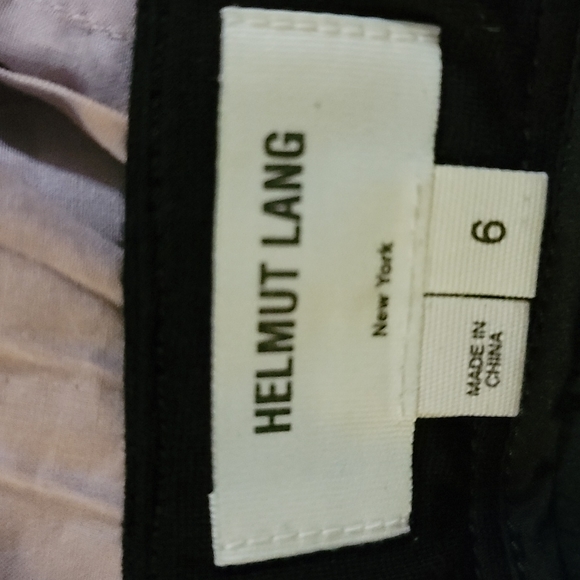 Helmut Lang charcoal Gary black leather short size 6 - Picture 8 of 10
